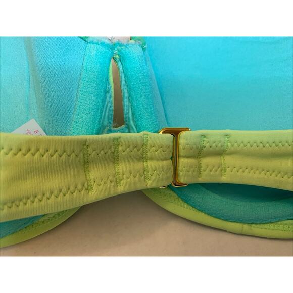 Victoria's Victoria Secret Bikini Strapless Top Green Sequin Size 32B - Picture 4 of 6